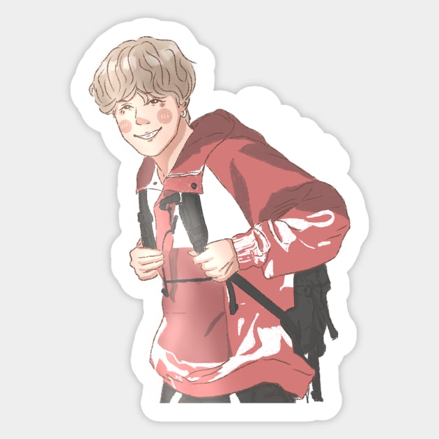 Park Jimin BTS Smiling Sticker by Design Apict